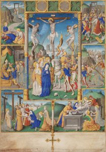 La Crucifixion avec six histoires de la Passion